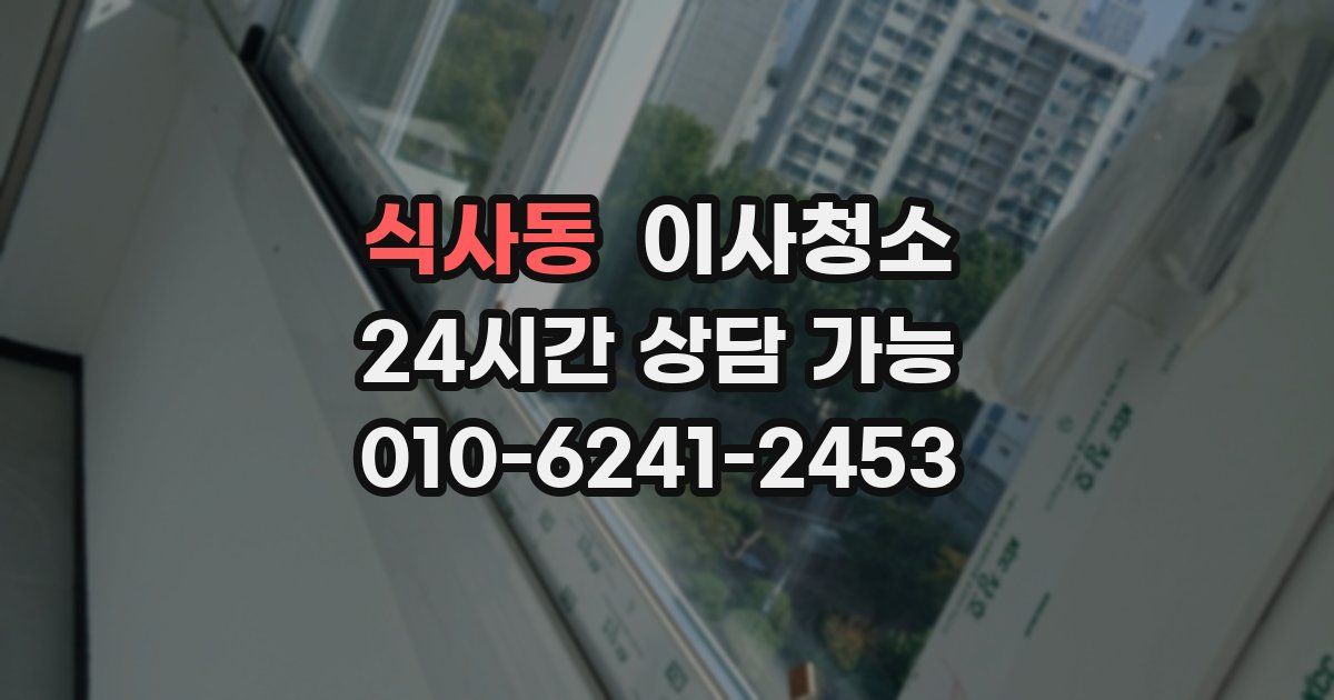 식사동 입주청소