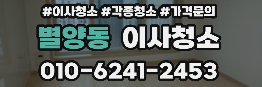 별양동 이사청소