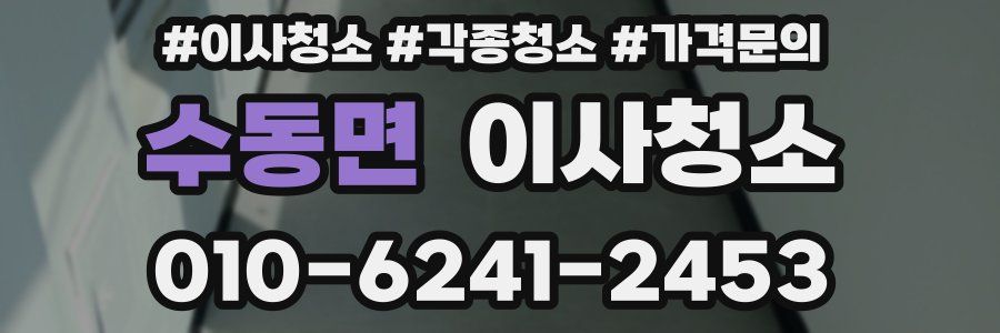 수동면 이사청소