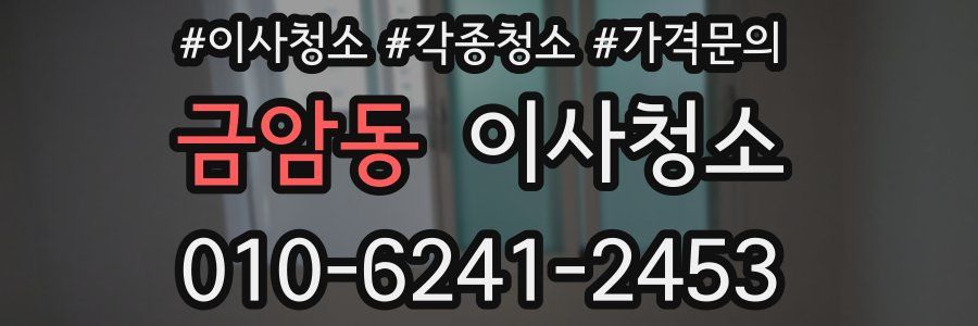 금암동 이사청소