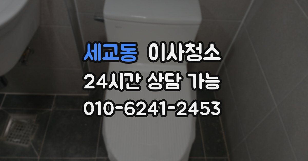 세교동 입주청소