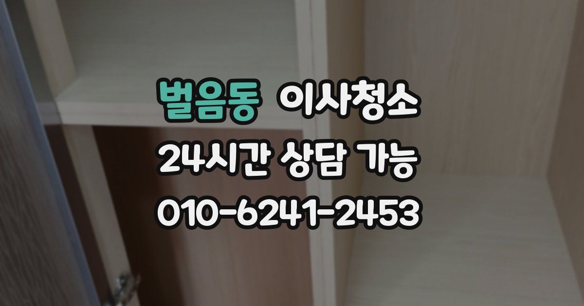 벌음동 입주청소