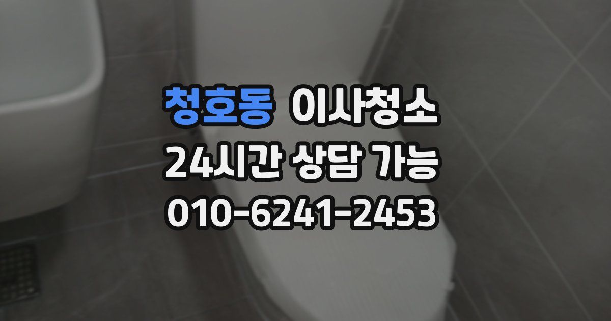 청호동 입주청소