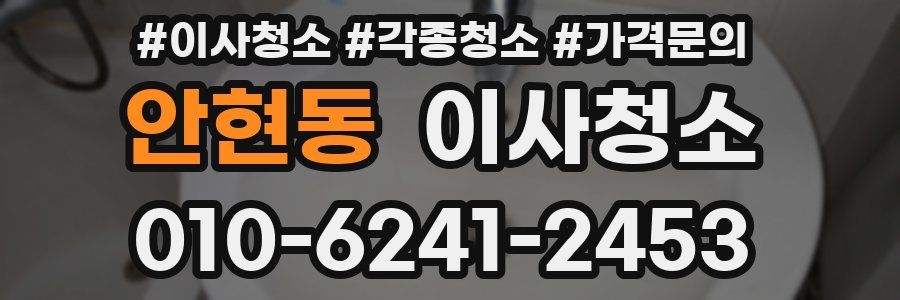 안현동 이사청소