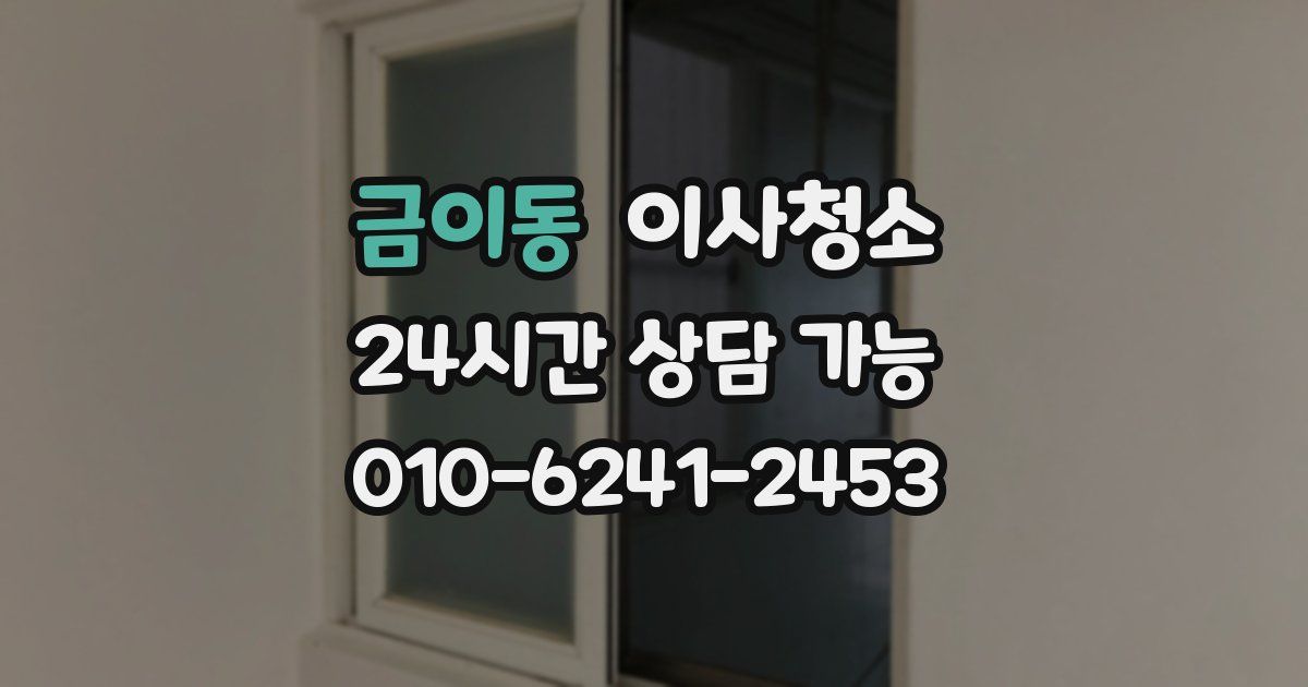 금이동 입주청소