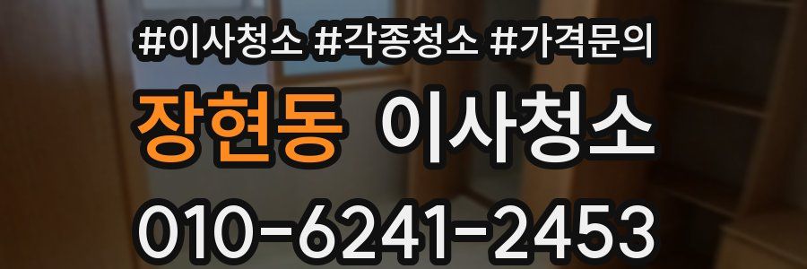 장현동 이사청소