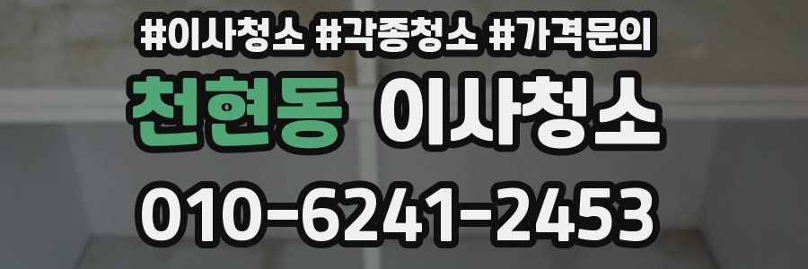 천현동 이사청소