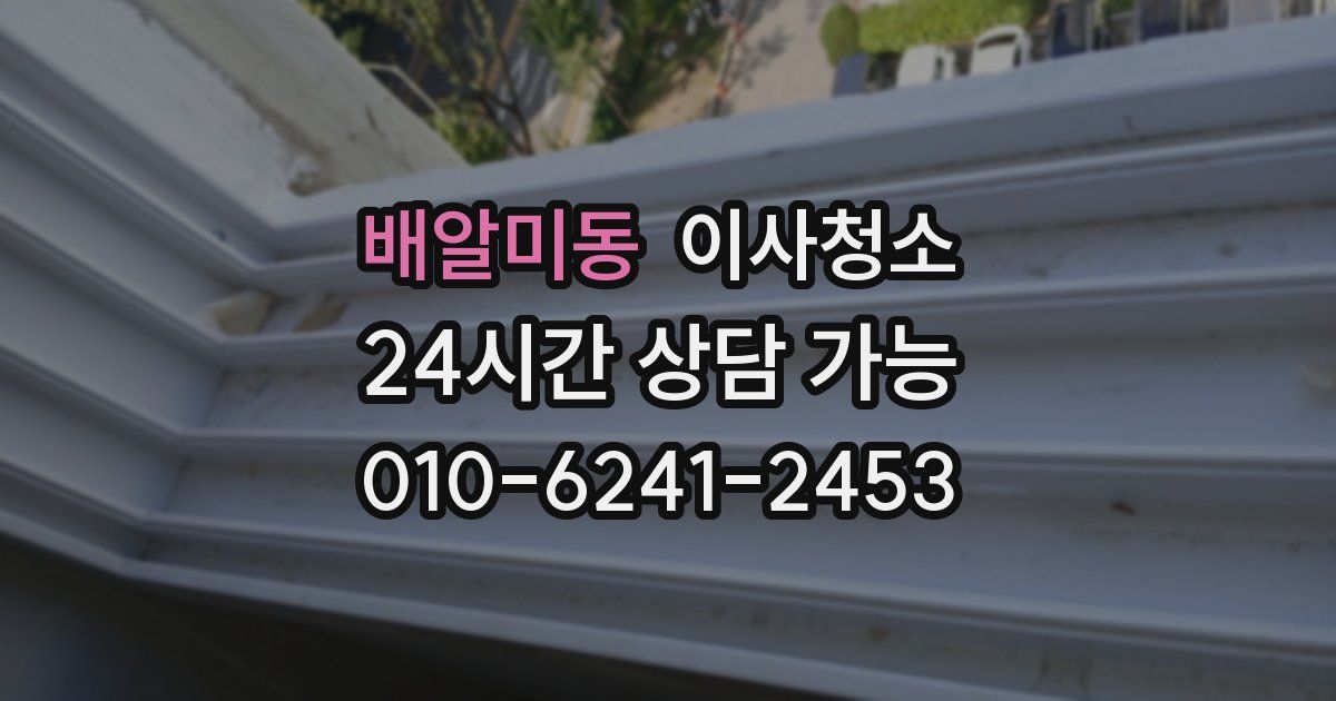 배알미동 입주청소