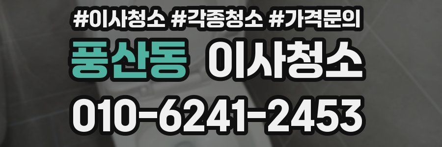 풍산동 이사청소