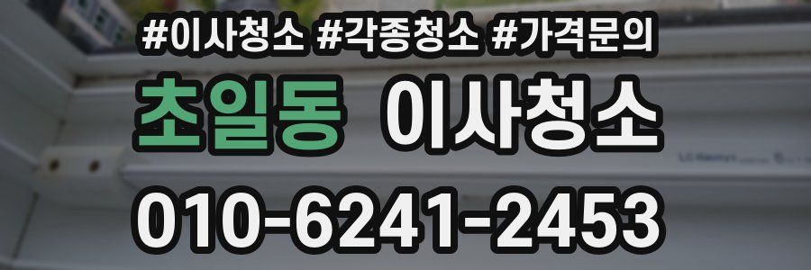 초일동 이사청소