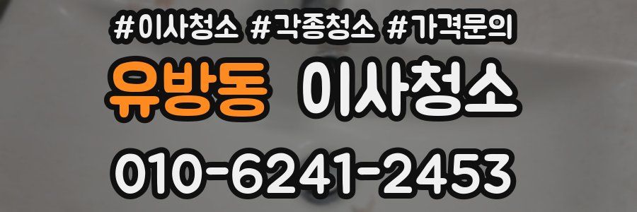 유방동 이사청소