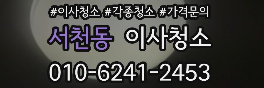 서천동 이사청소