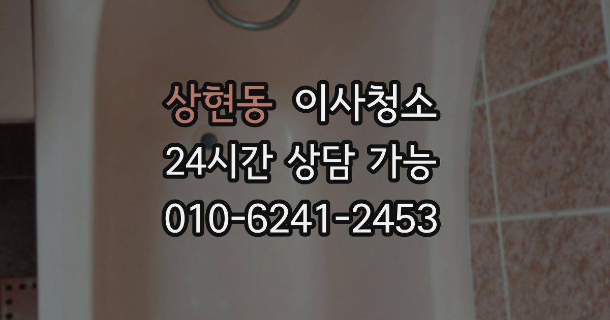 상현동 입주청소