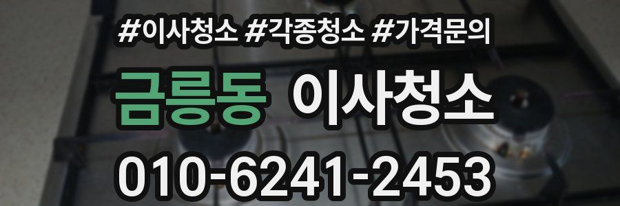 금릉동 이사청소