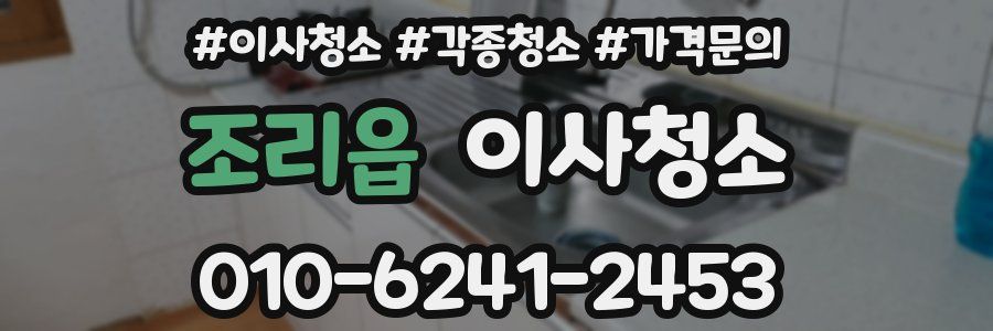 조리읍 이사청소