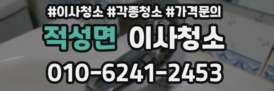 적성면 이사청소