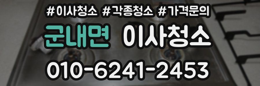 군내면 이사청소