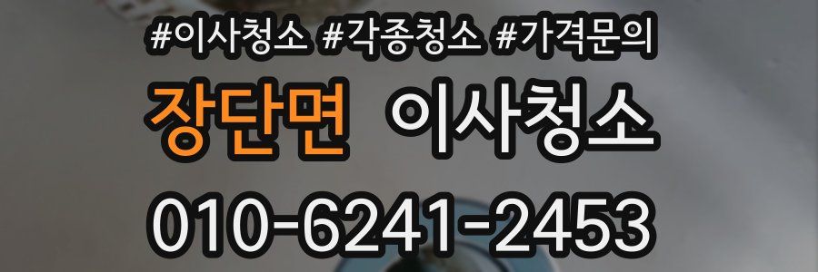 장단면 이사청소