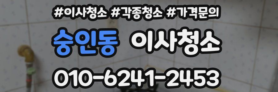 숭인동 이사청소