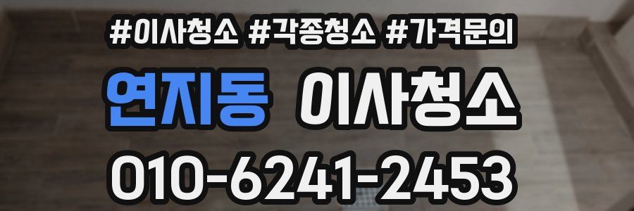 연지동 이사청소