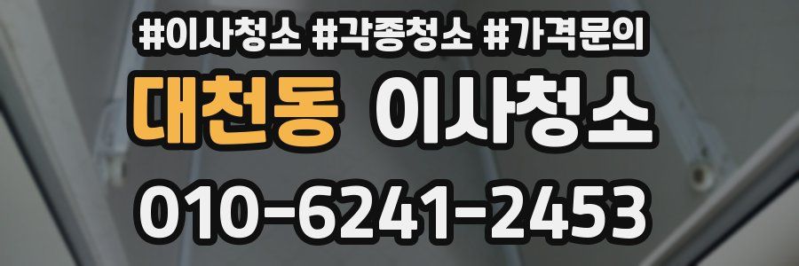 대천동 이사청소