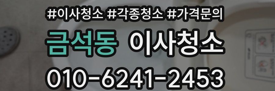 금석동 이사청소