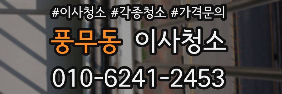 풍무동 이사청소