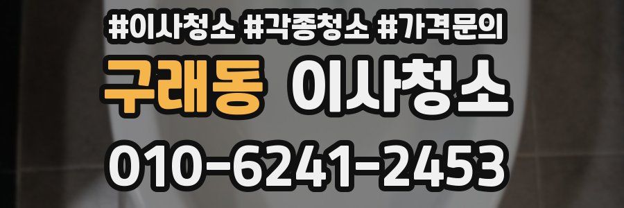 구래동 이사청소