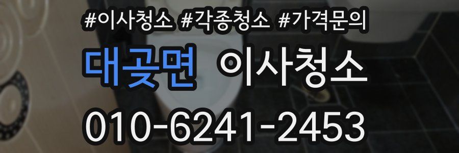 대곶면 이사청소