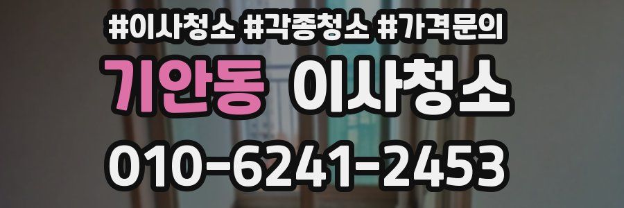 기안동 이사청소