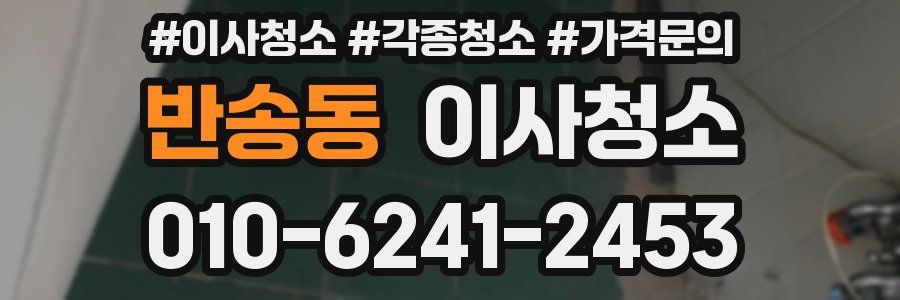 반송동 이사청소