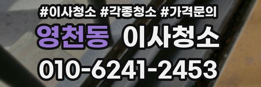 영천동 이사청소