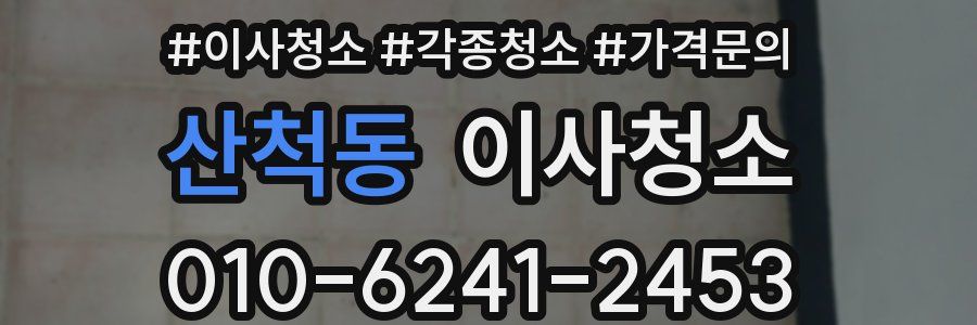 산척동 이사청소