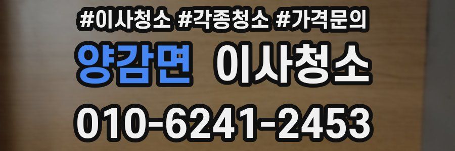 양감면 이사청소