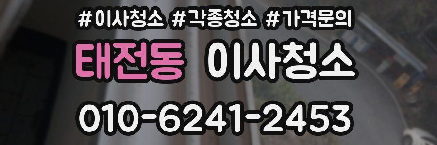 태전동 이사청소