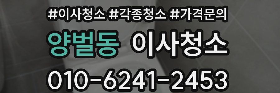 양벌동 이사청소