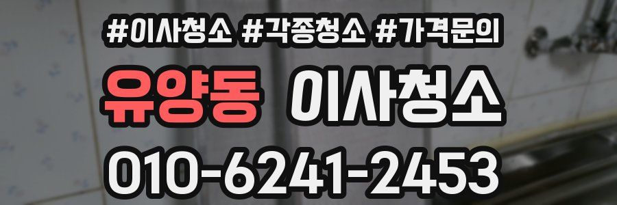 유양동 이사청소