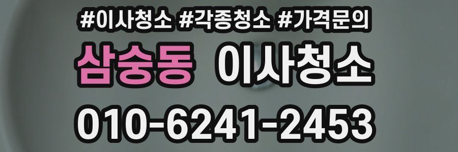 삼숭동 이사청소