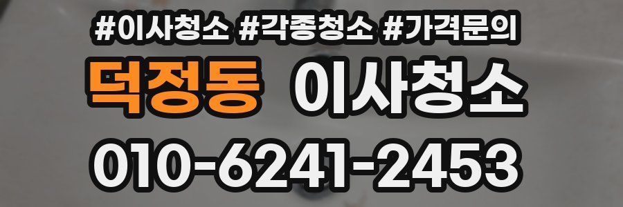 덕정동 이사청소