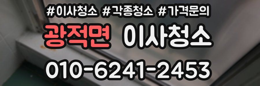 광적면 이사청소