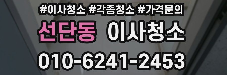 선단동 이사청소