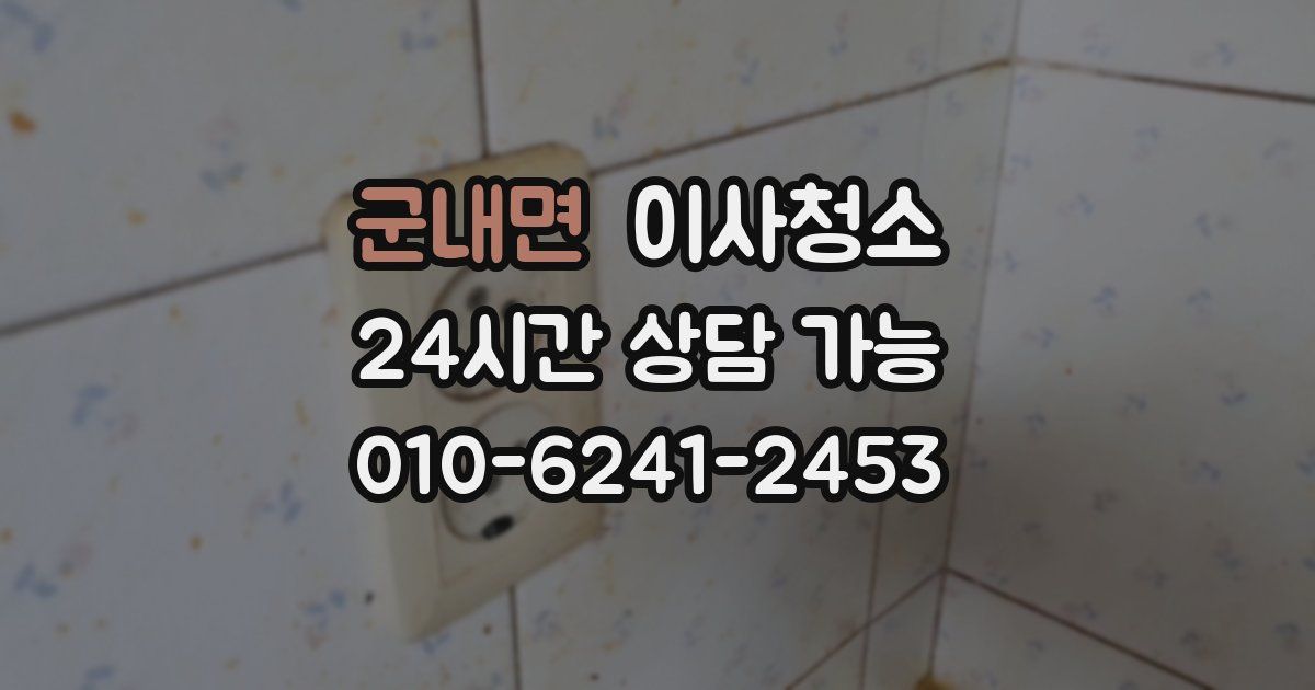 군내면 입주청소