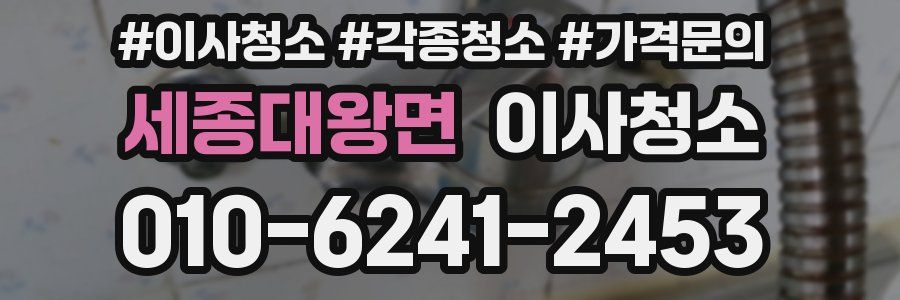 세종대왕면 이사청소