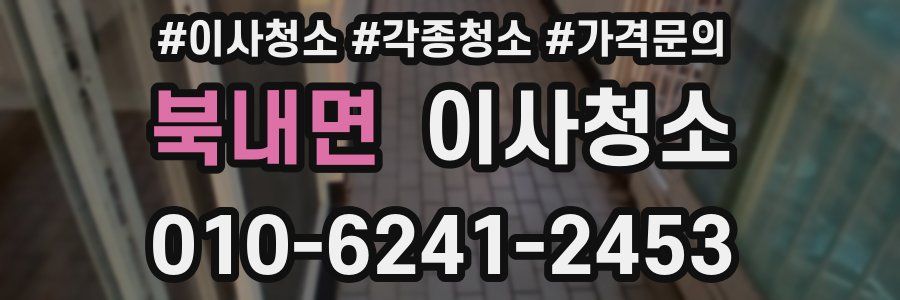 북내면 이사청소