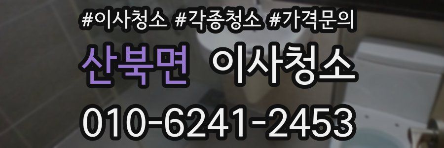 산북면 이사청소