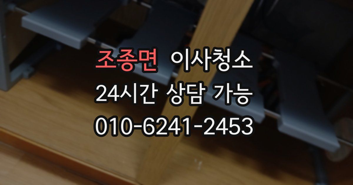 조종면 입주청소