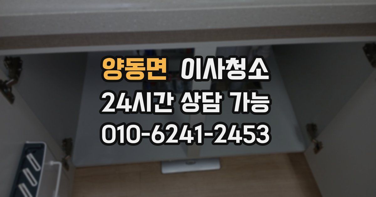양동면 입주청소