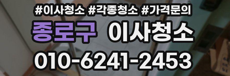 종로구 이사청소