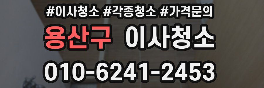 용산구 이사청소