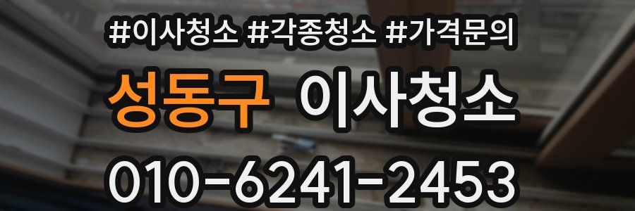 성동구 이사청소